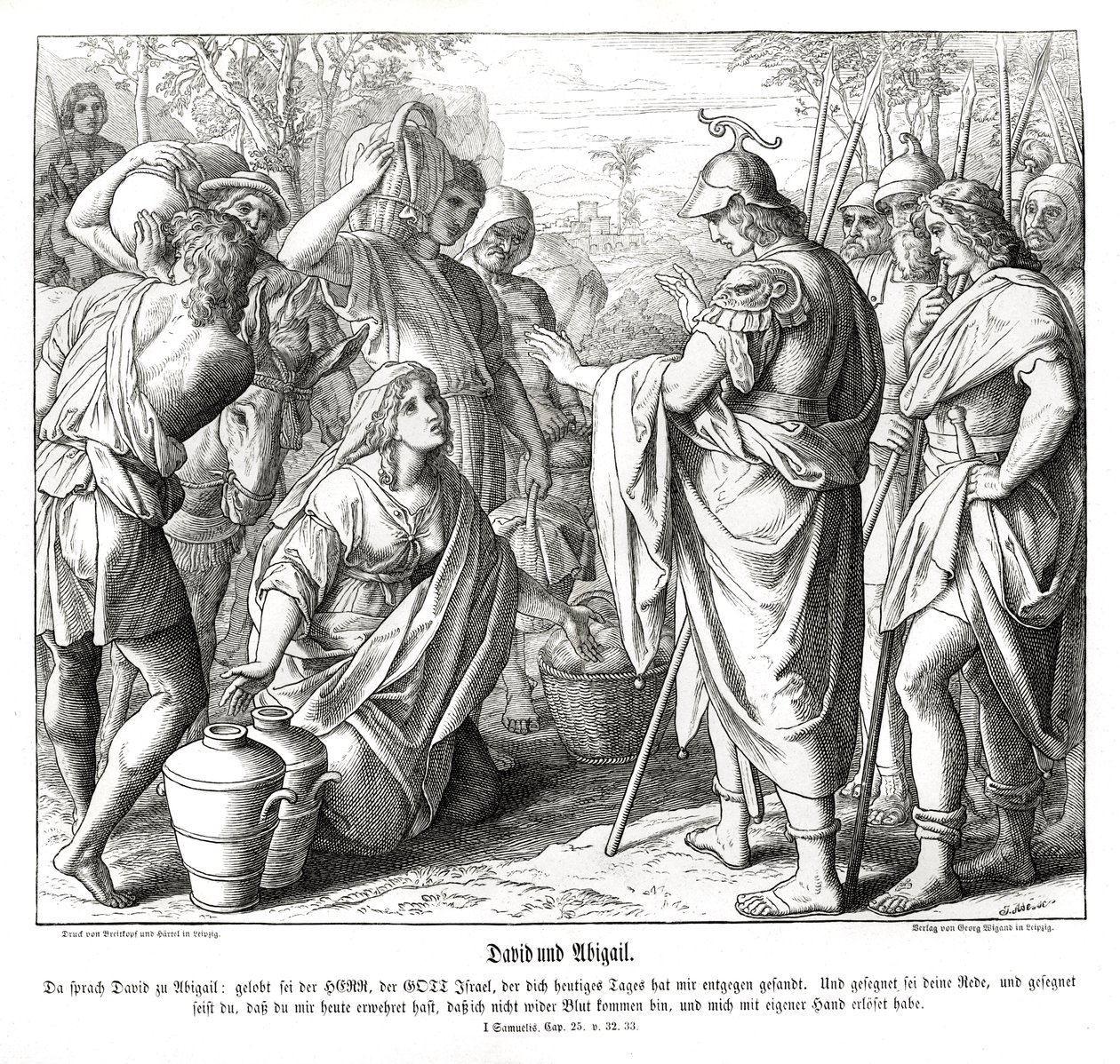 David und Abigail von Julius Schnorr von Carolsfeld