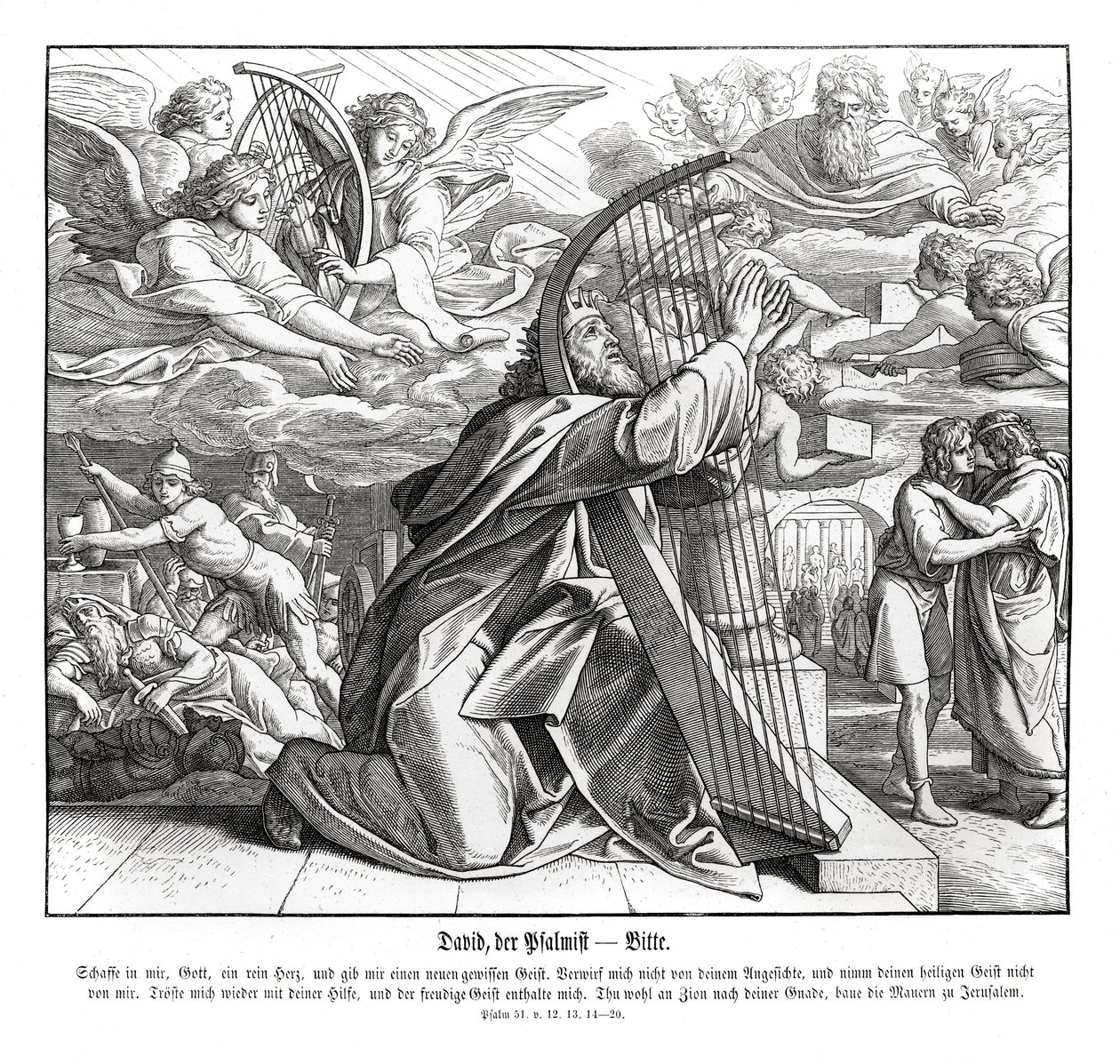Psalmen - Bitte von Julius Schnorr von Carolsfeld