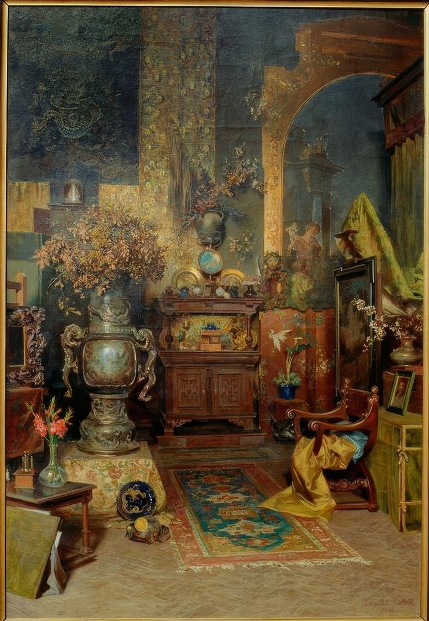Atelierinterieur von Julius Victor Berger