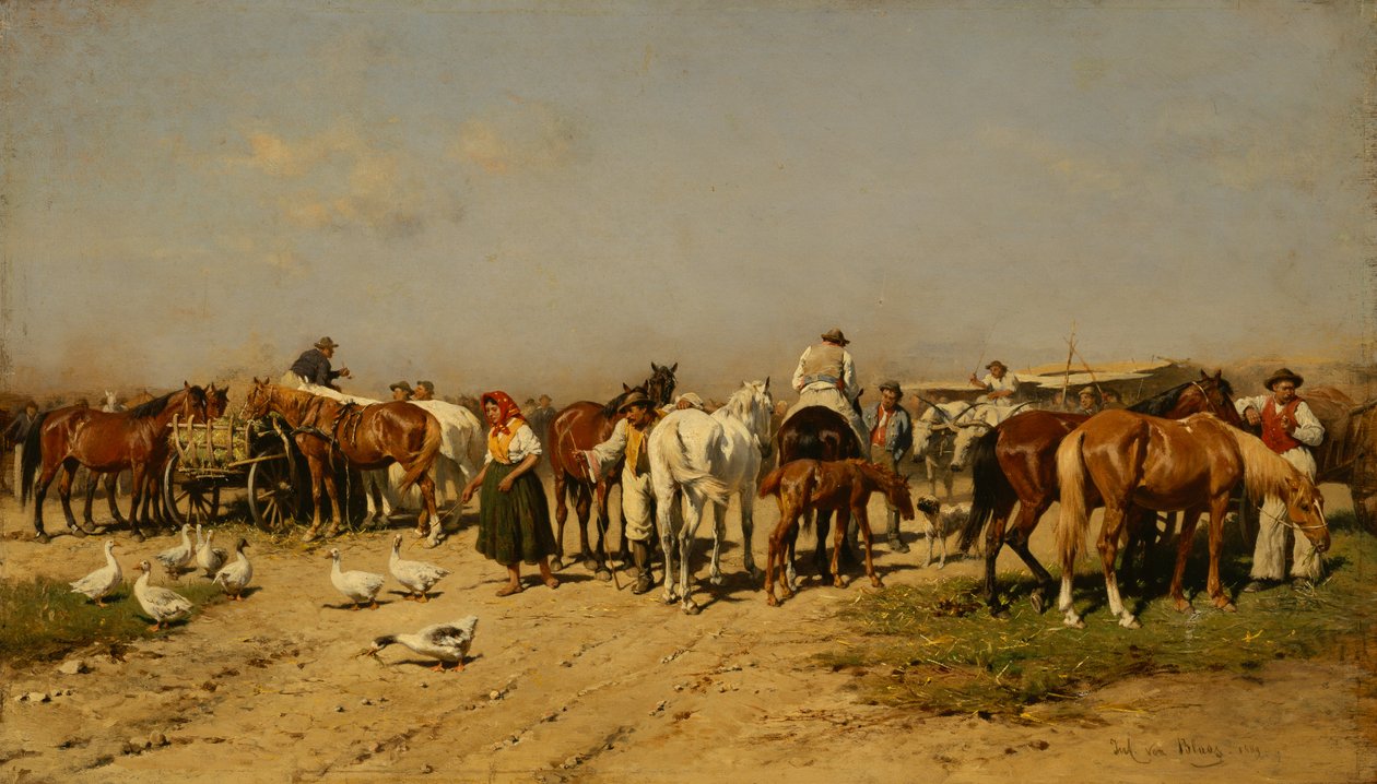 Der Markt von Julius von Blaas