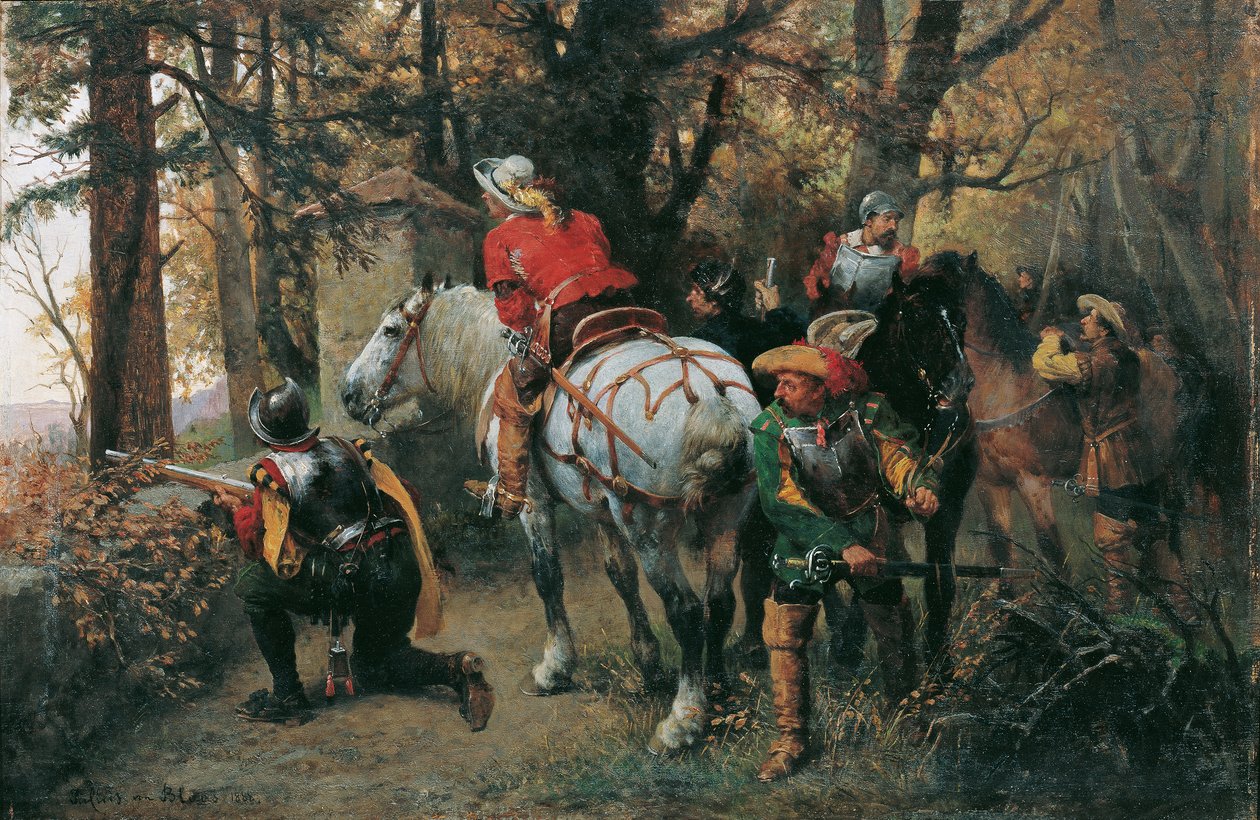 Feinderkundung von Julius von Blaas d. Ä.
