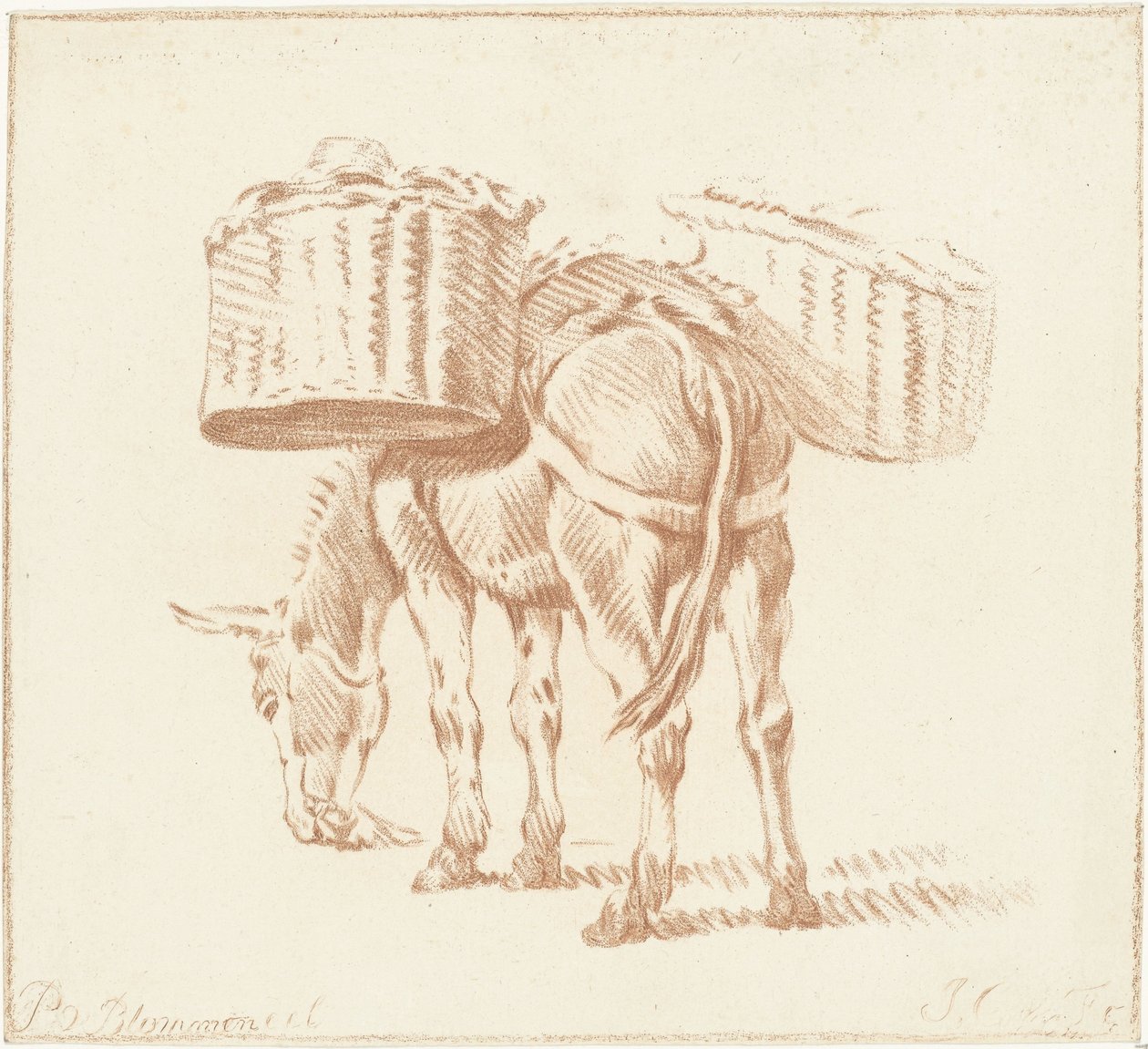 Beladener Esel von Jurriaan Cootwijck