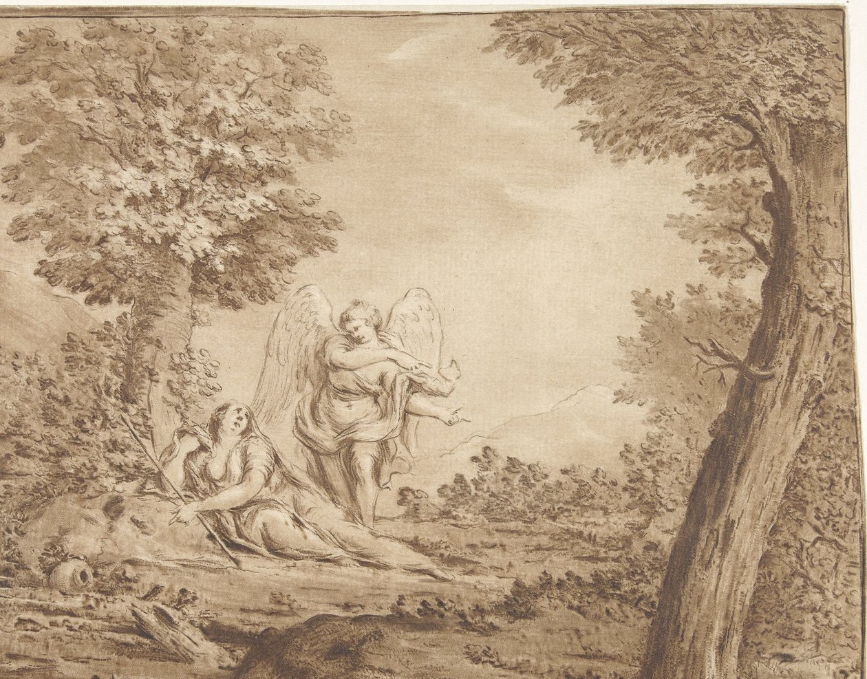 Hagar in der Wüste von Jurriaan Cootwijck