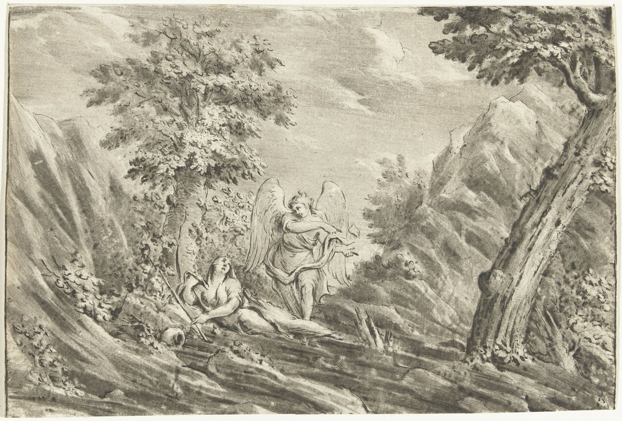Hagar in der Wüste von Jurriaan Cootwijck