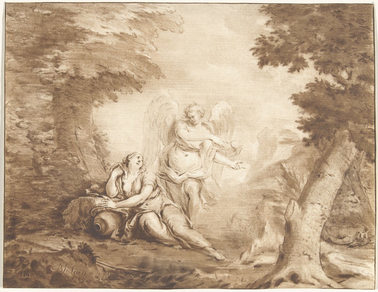 Hagar in der Wüste von Jurriaan Cootwijck