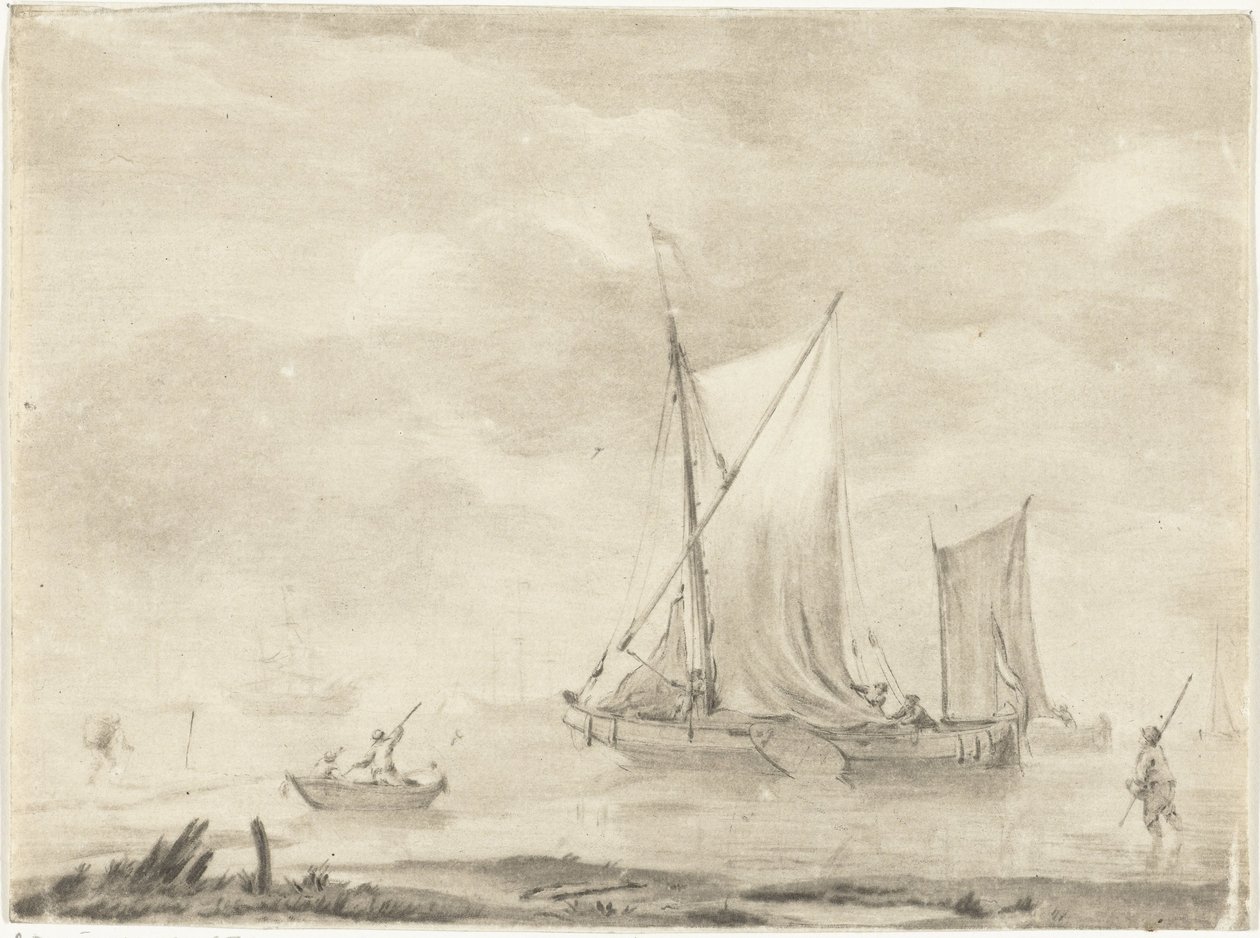 Flusslandschaft von Jurriaan Cootwijck