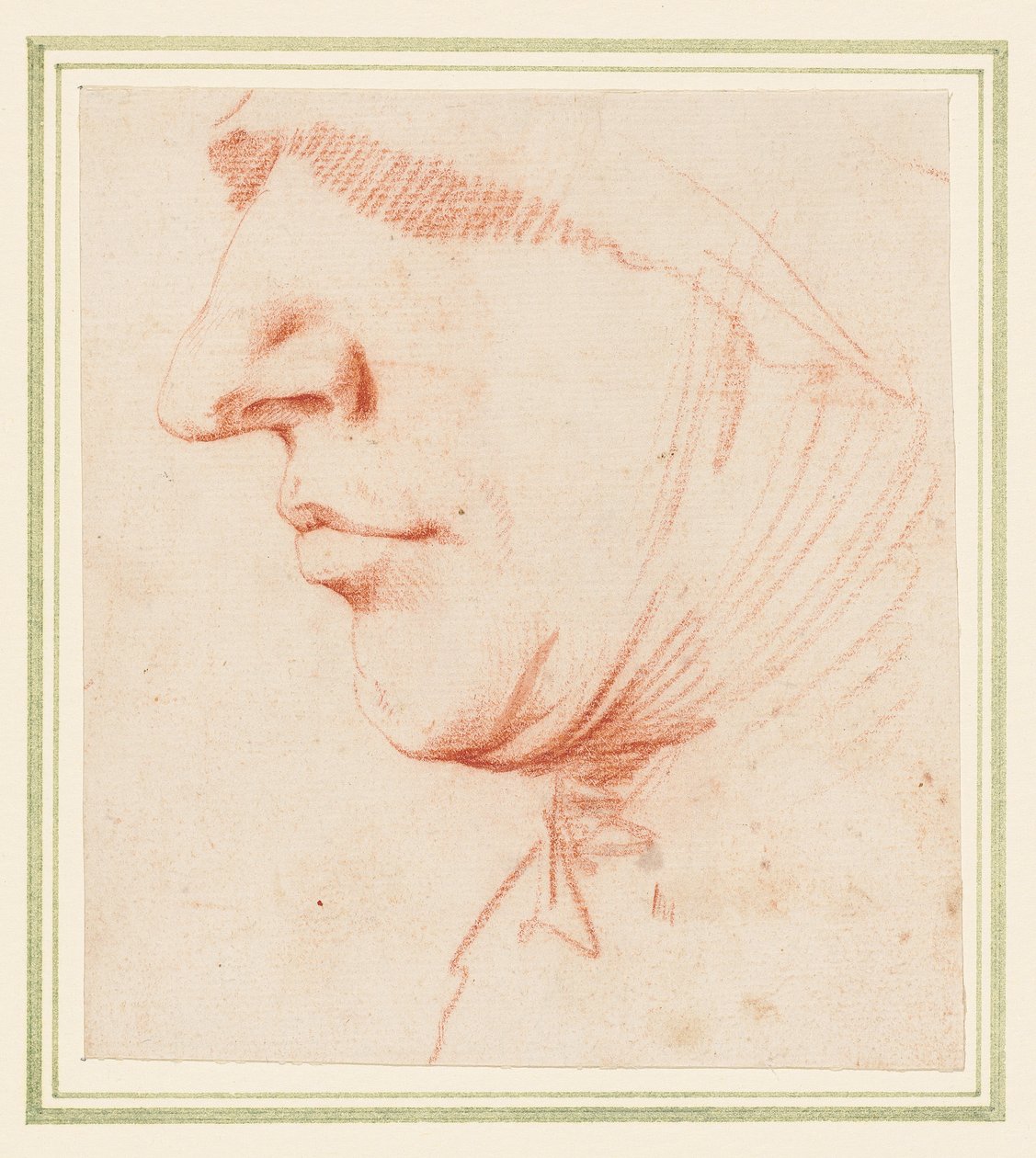 Kopf eines Mannes im Profil von Jusepe de (1591 1652) Ribera