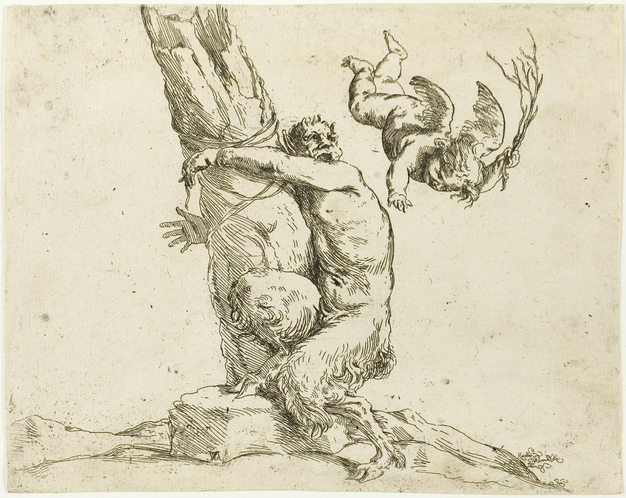 Amor bestraft einen Satyr von Jusepe de Ribera