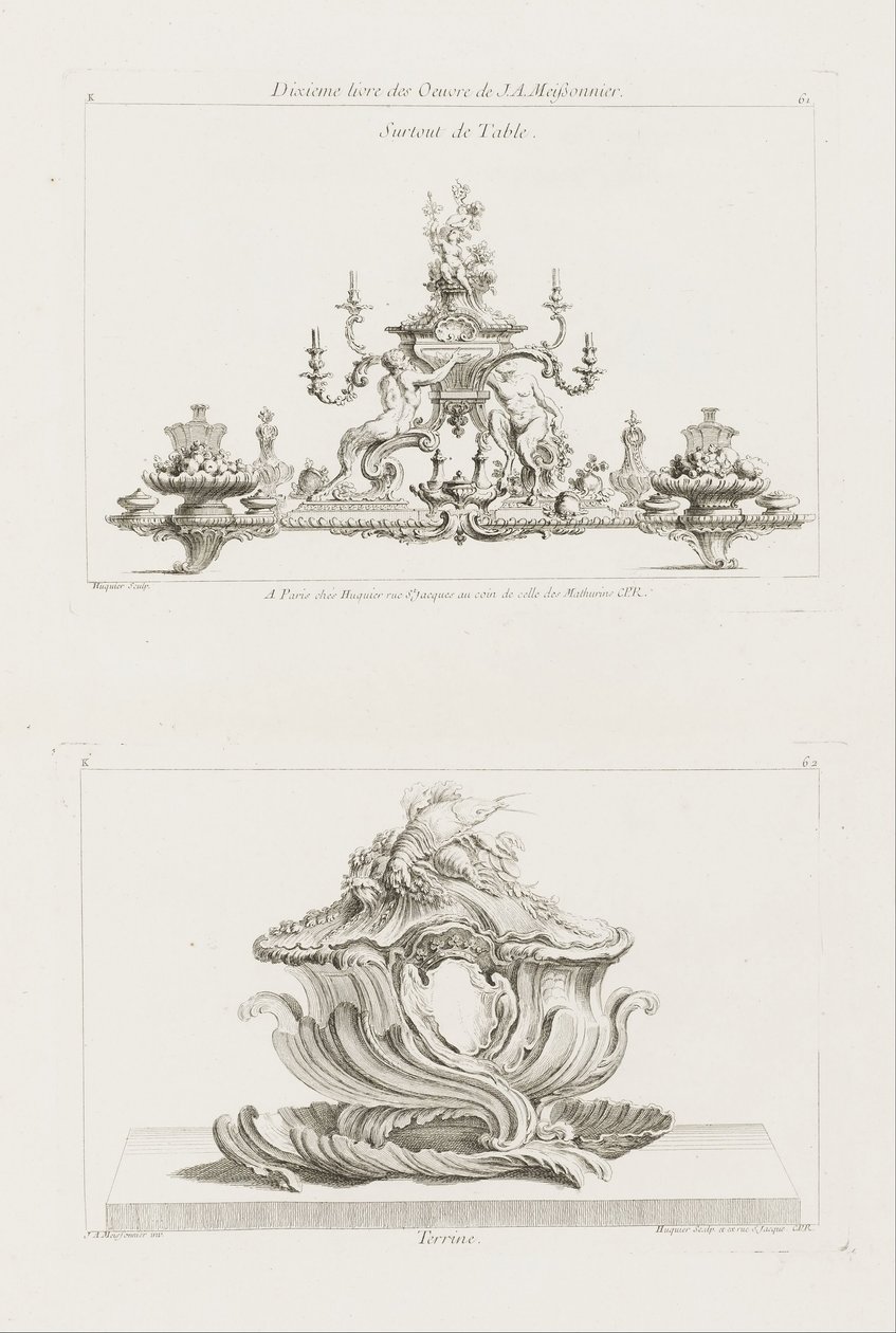 Surtout de Table von Juste Aurèle Meissonnier
