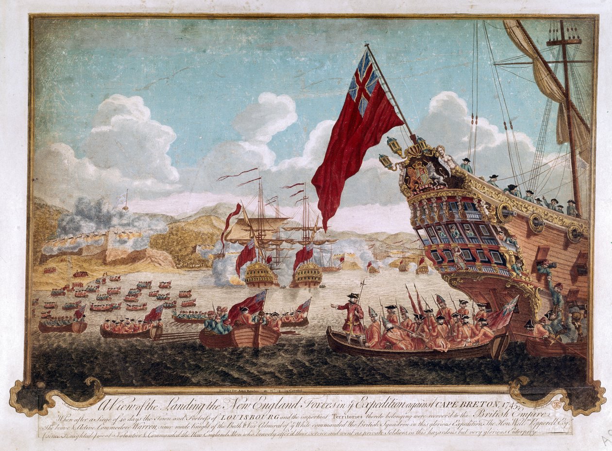 Die Eroberung von Louisbourg, 1745 von Justin Stevens