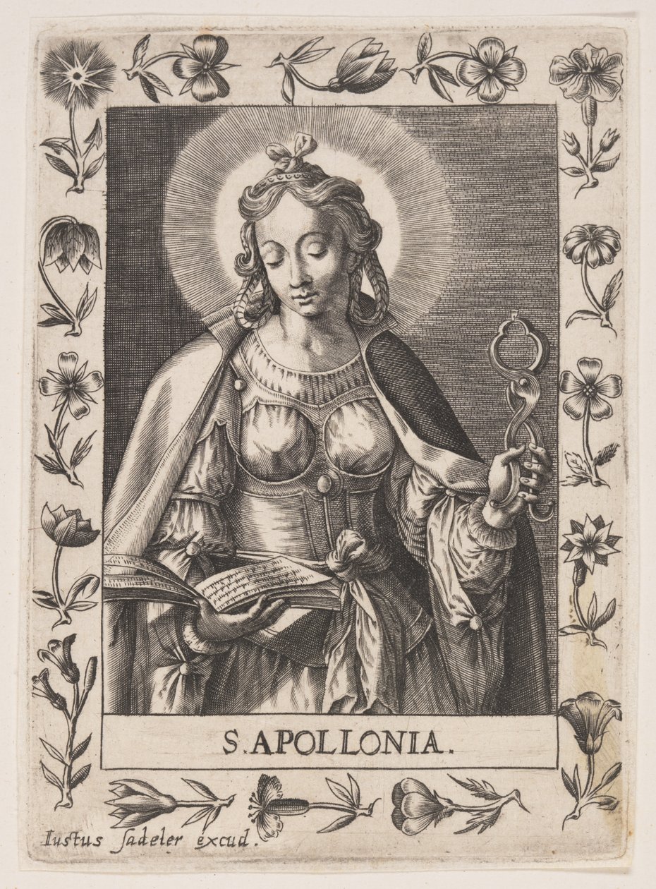 Heilige Apollonia von Justus Sadeler