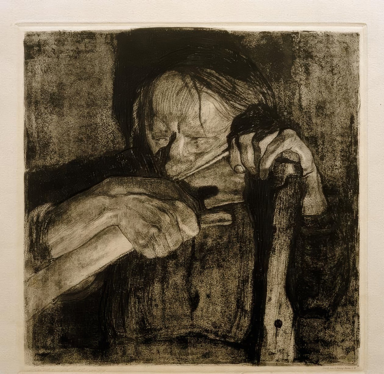 Beim Dengeln von Käthe Kollwitz