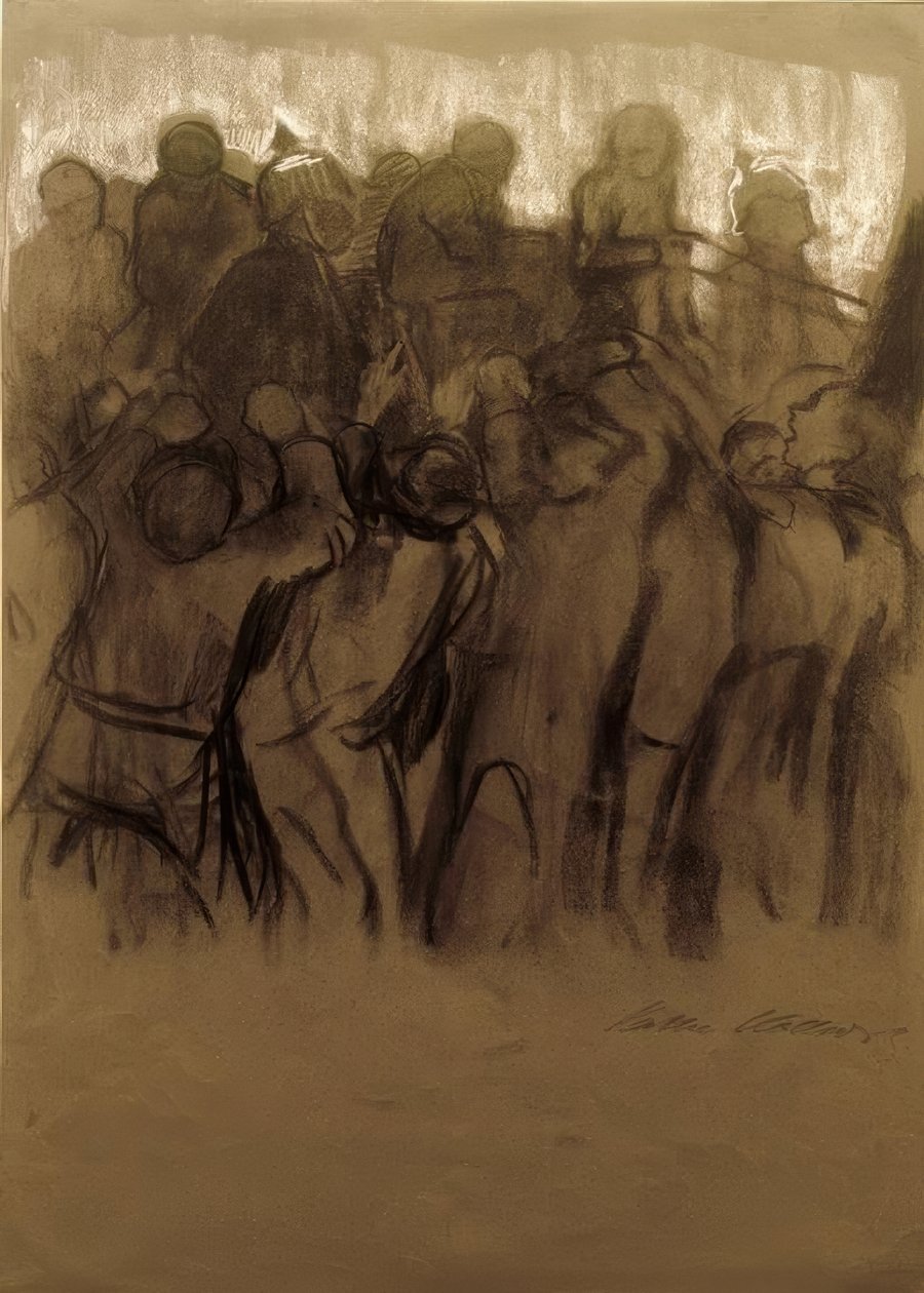 Käthe Kollwitz, Razzia (Kohlenstreik) von Käthe Kollwitz