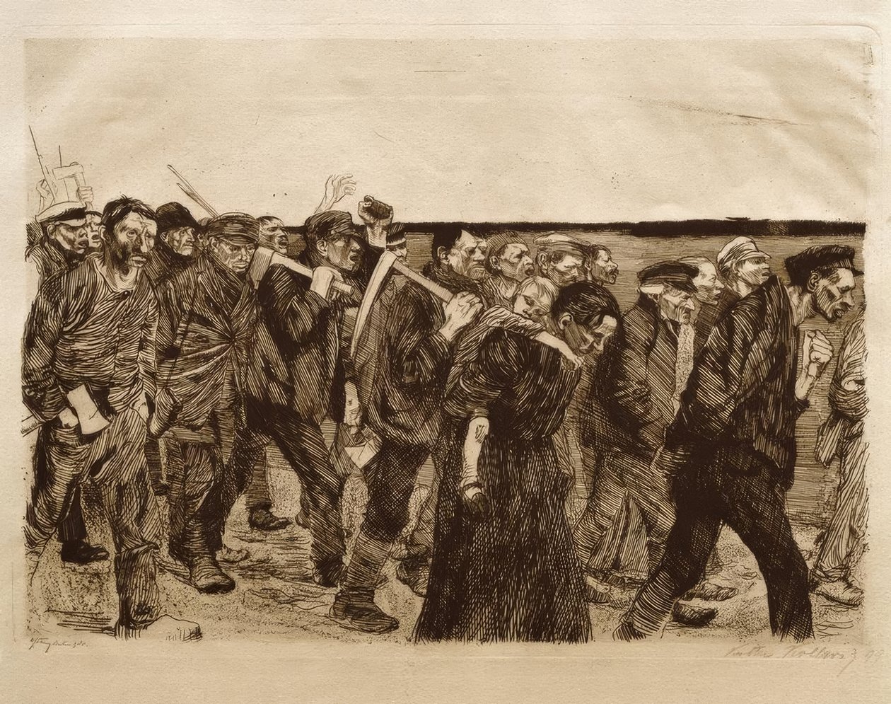 Weberzug von Käthe Kollwitz