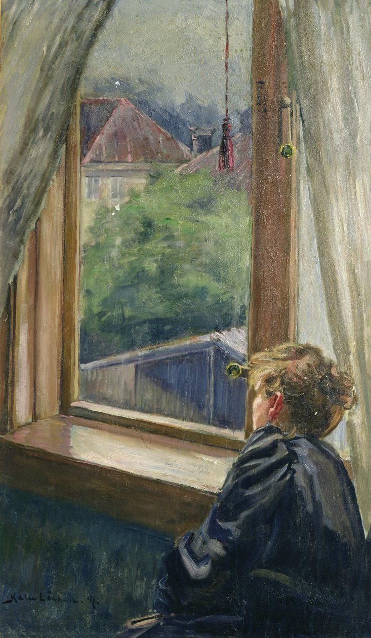 Frau am Fenster von Kalle Lochen