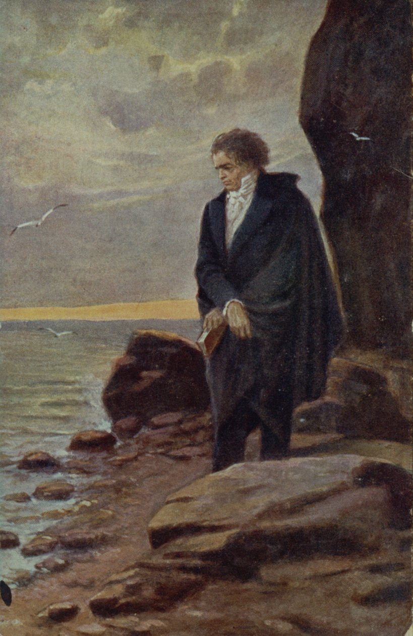 Beethoven blickt auf das Meer, 1918 von Kamil Vladislav Muttich