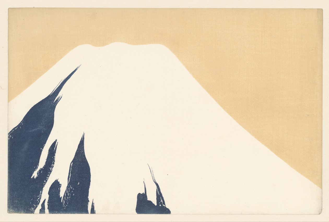 Berg Fuji, 1909 (Holzschnitt) von Kamisaka Sekka