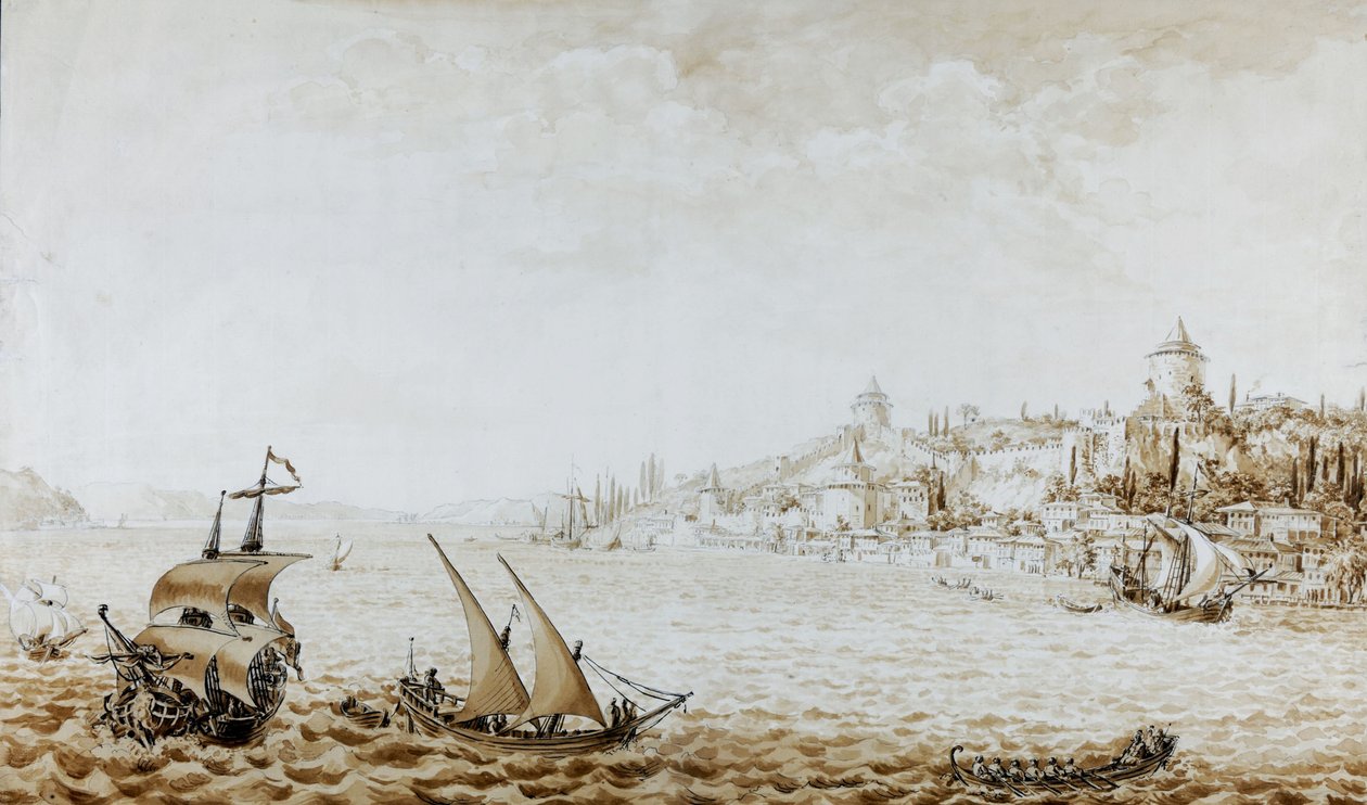 Blick auf die Rumeli Hisari, 1777 von Kamsetzer