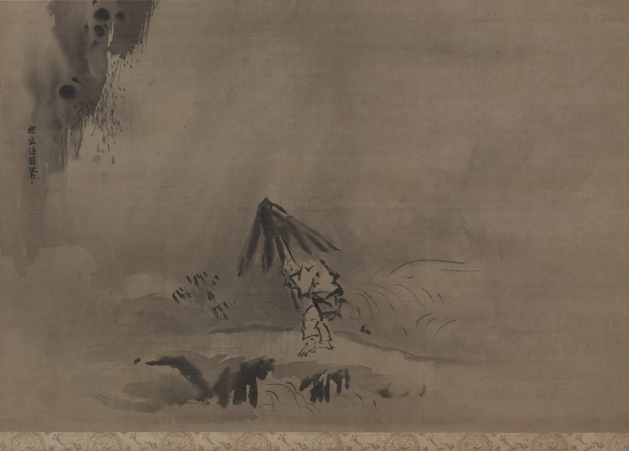 Abendregen von Kanō Tan’yū