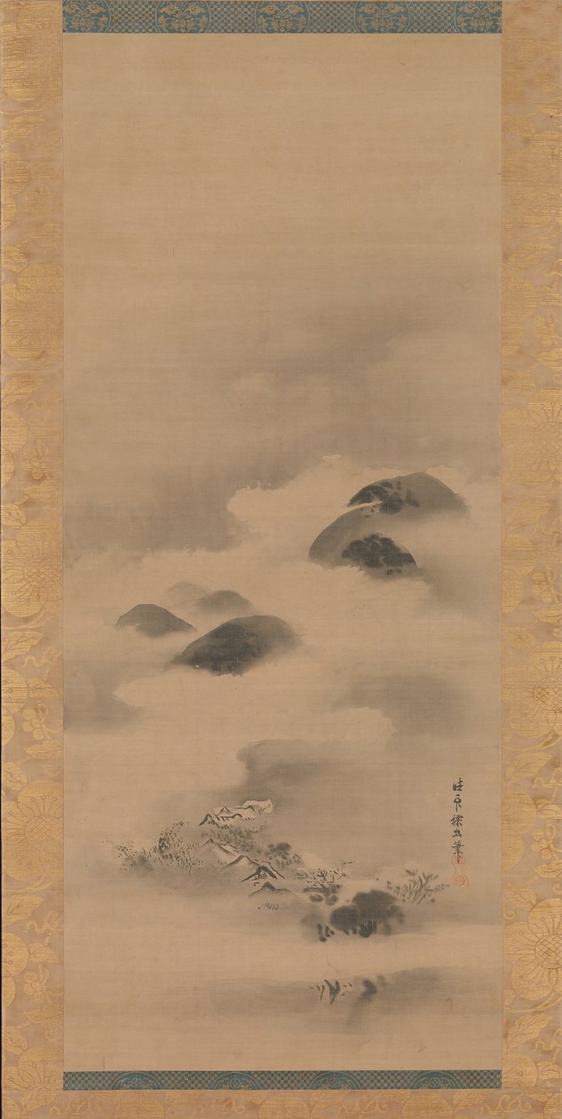 Landschaft im Mondlicht, nach 1662 von Kanō Tan’yū