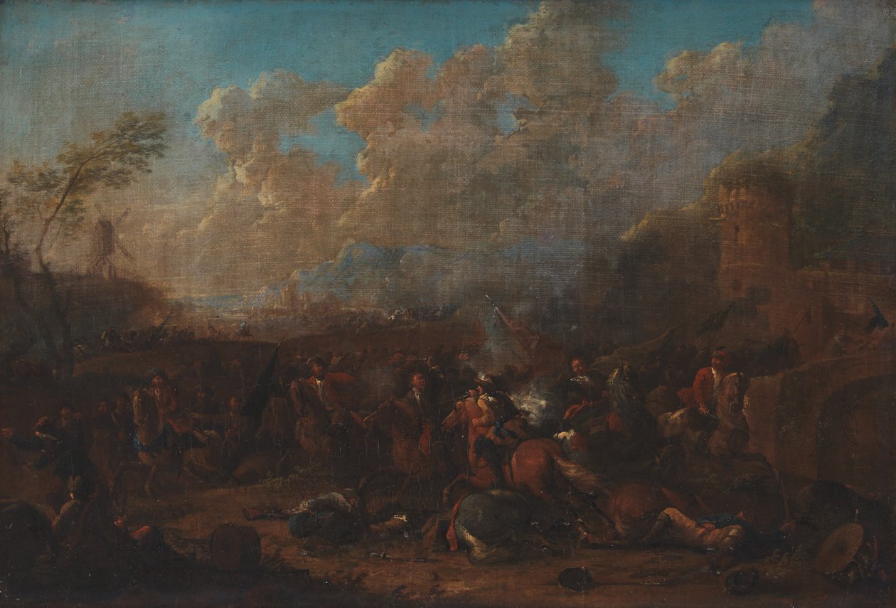 Kavalleriegefecht an einer Festung von Karel Breydel