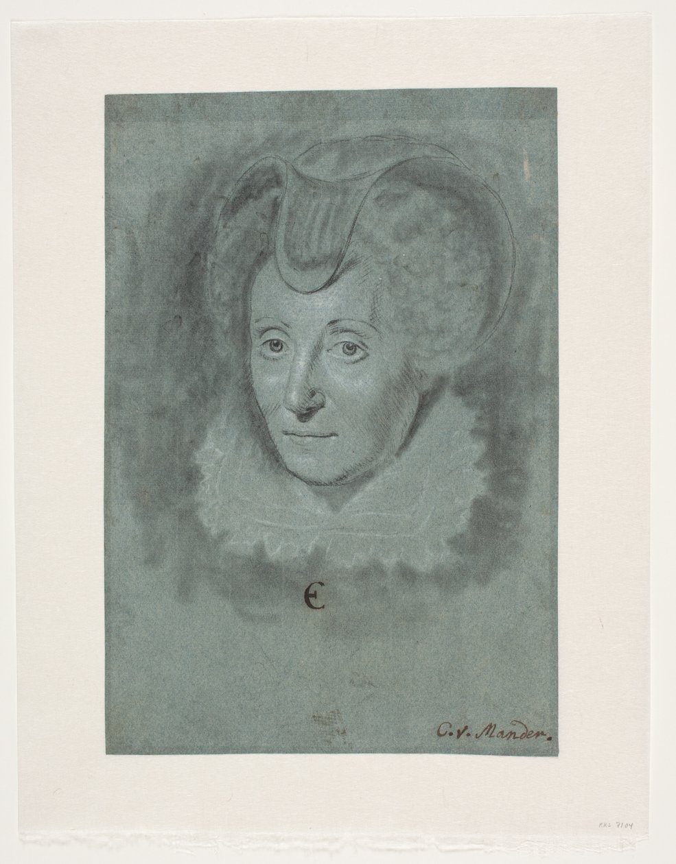 Damenporträt. Louise de Coligny von Karel van III Mander