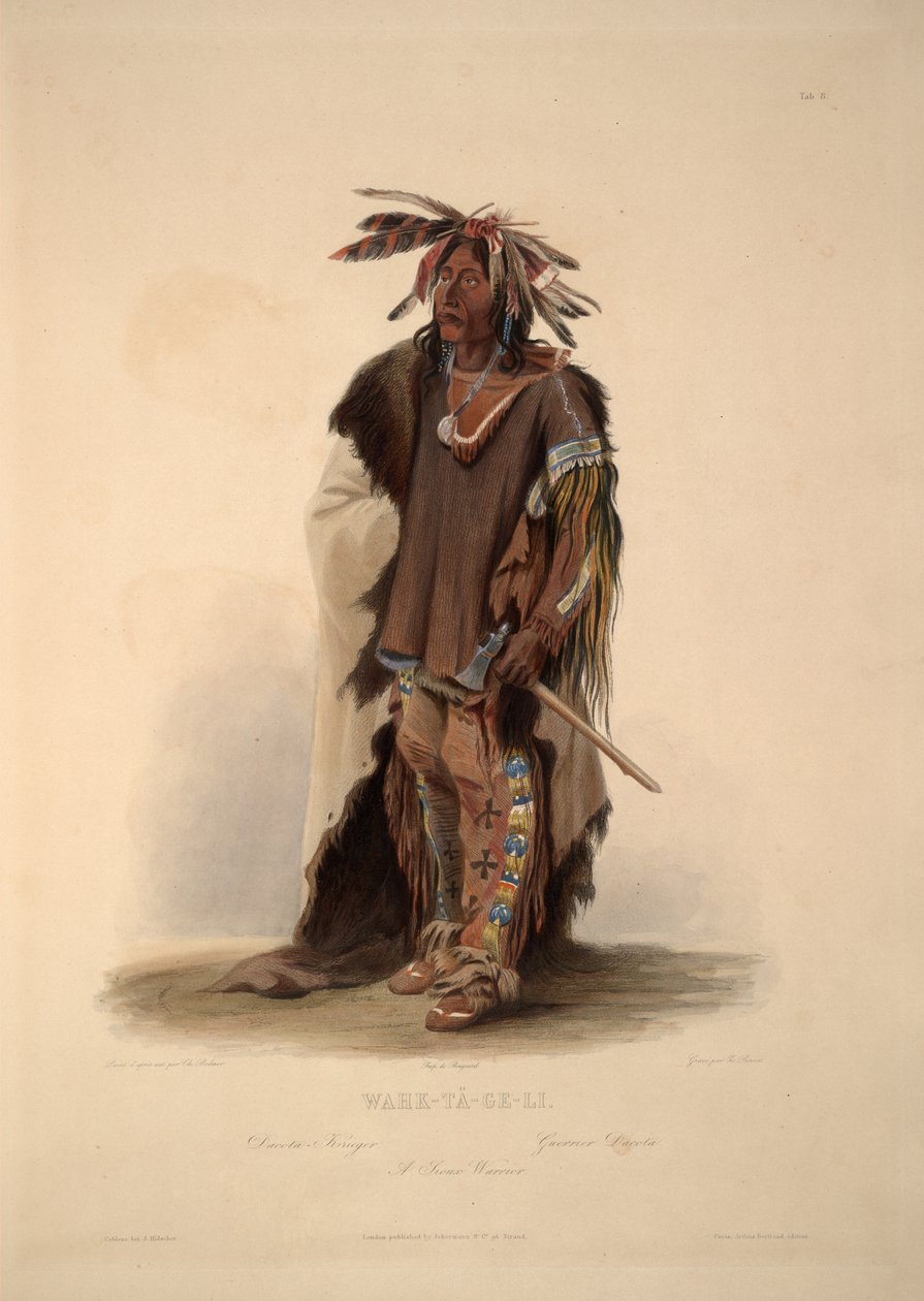 Ein Sioux-Krieger von Karl Bodmer