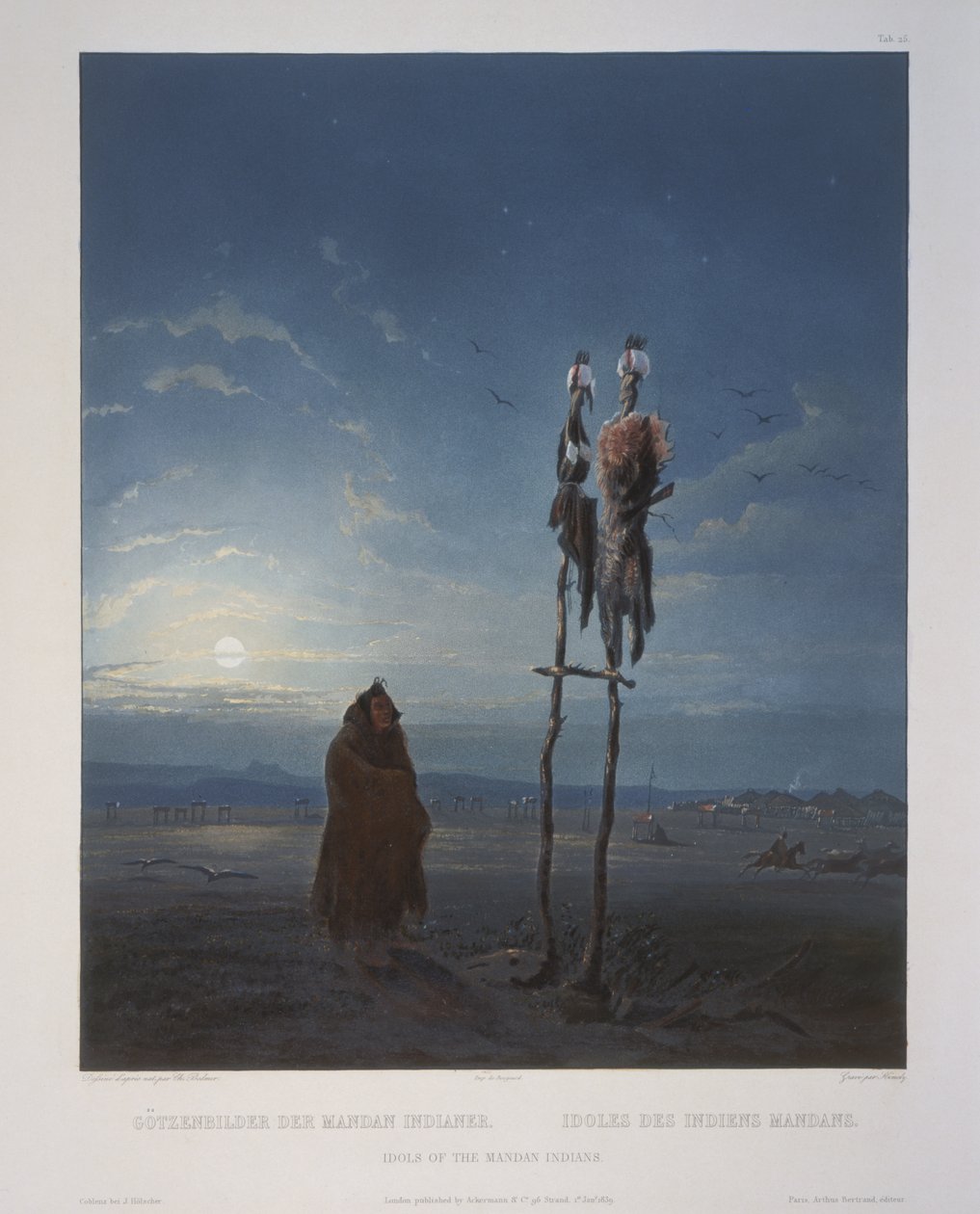 Götzen der Mandan-Indianer von Karl Bodmer
