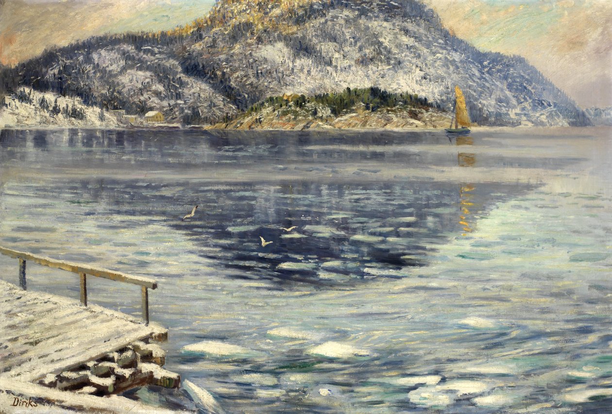 Eislandschaft von Karl Edvard Diriks