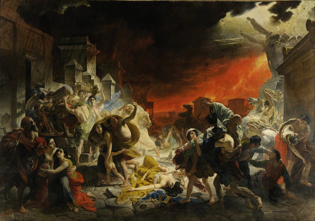 Der letzte Tag von Pompeji, 1833 von Karl Pavlovich Bryullov