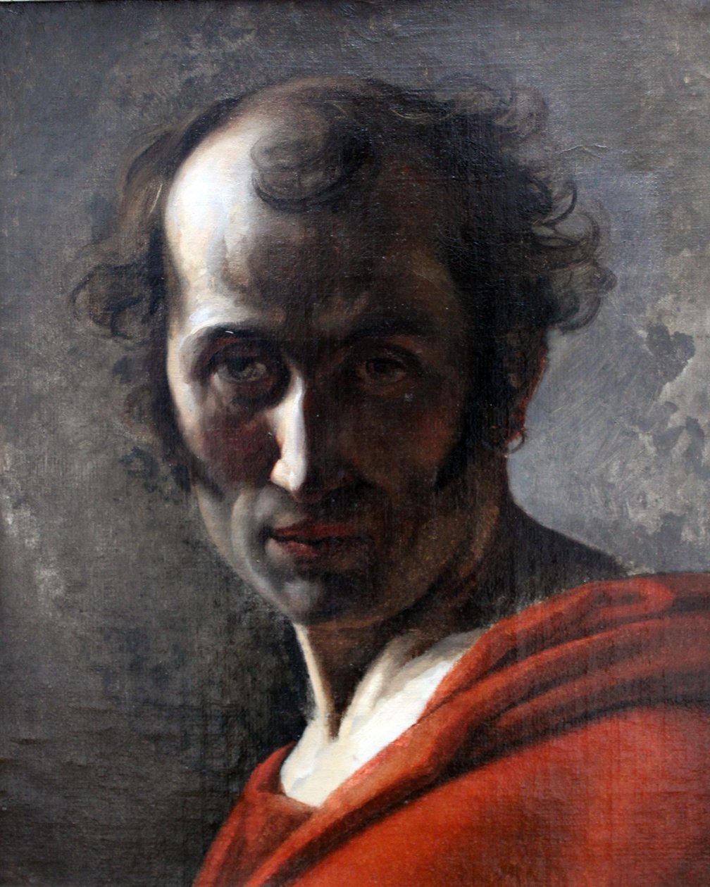 Studie eines männlichen Kopfes von Karl Wilhelm Wach