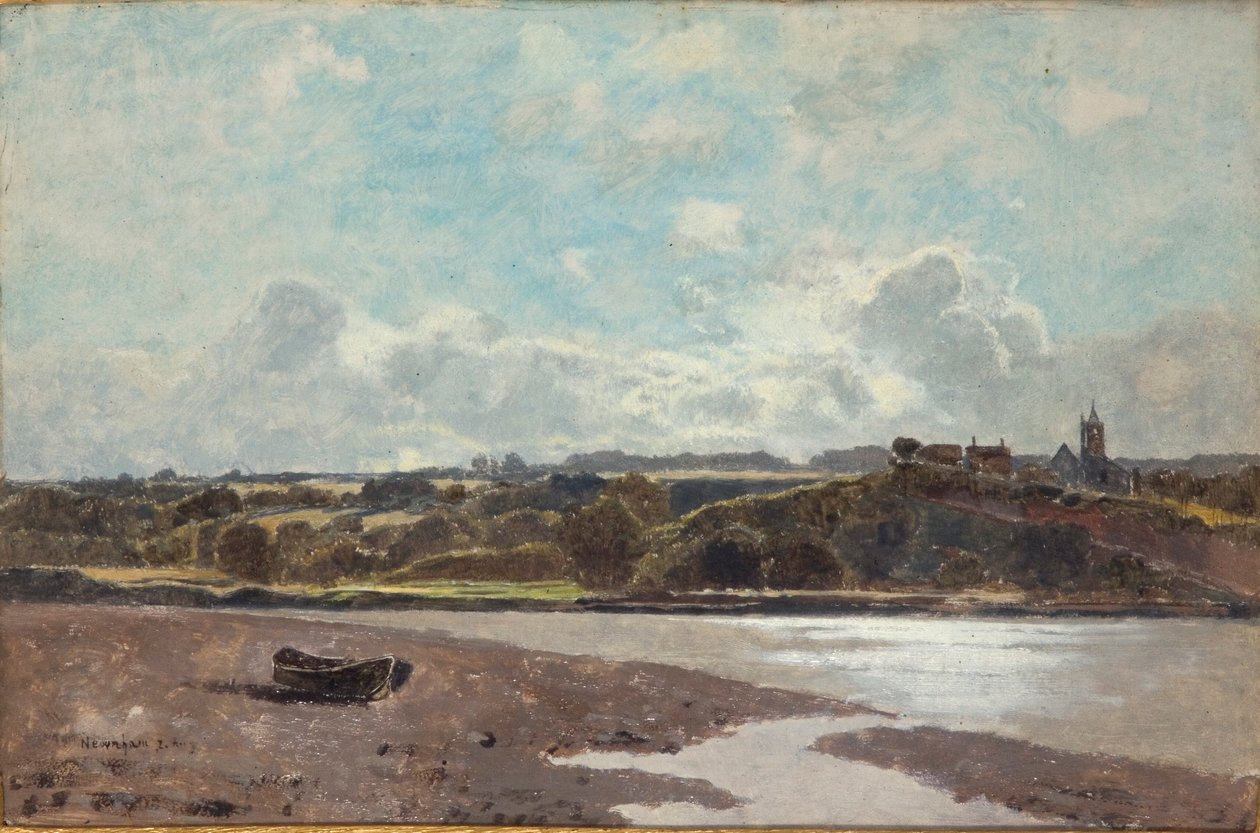 Landschaft gegenüber Newnham on Severn, 1880 von Karl Heffner