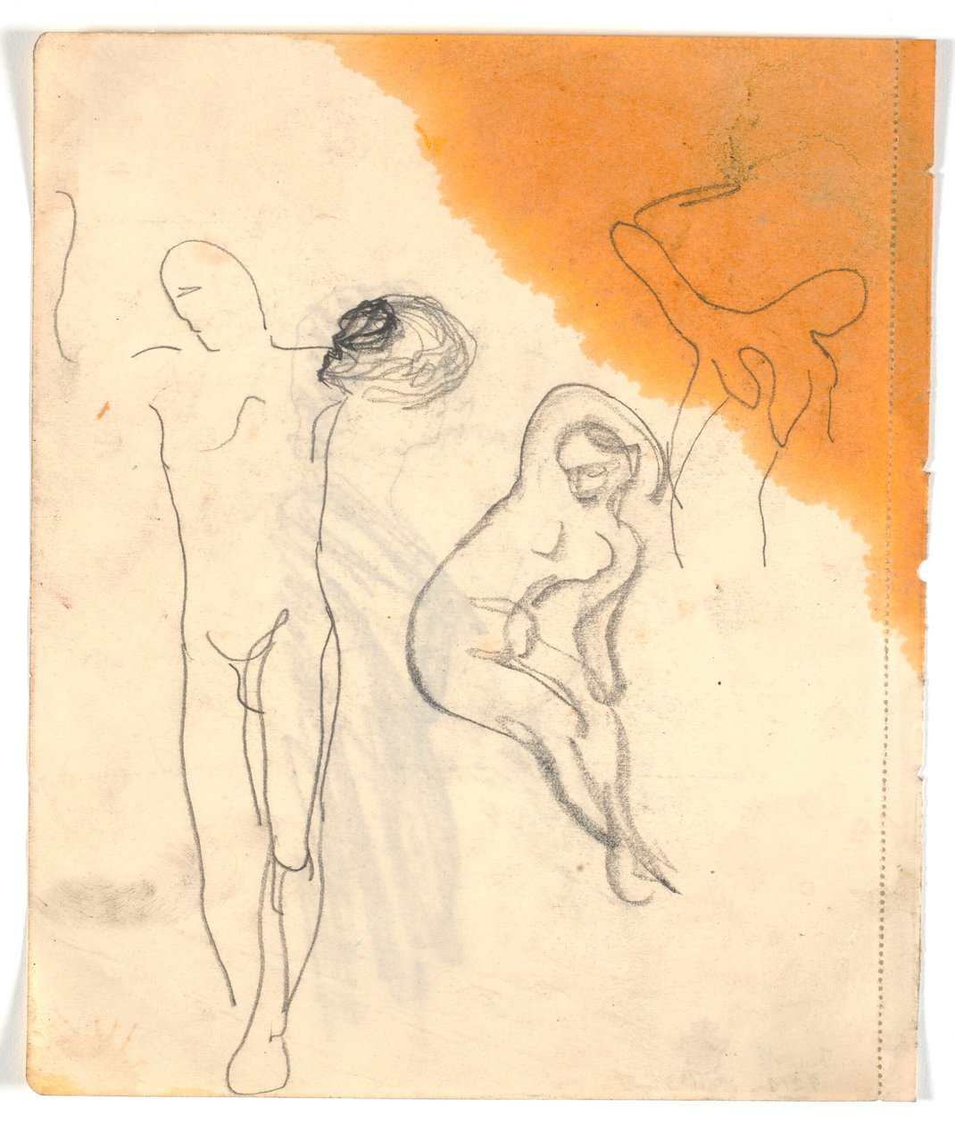 Drei Studien nach nackten Figuren von Karl Isakson