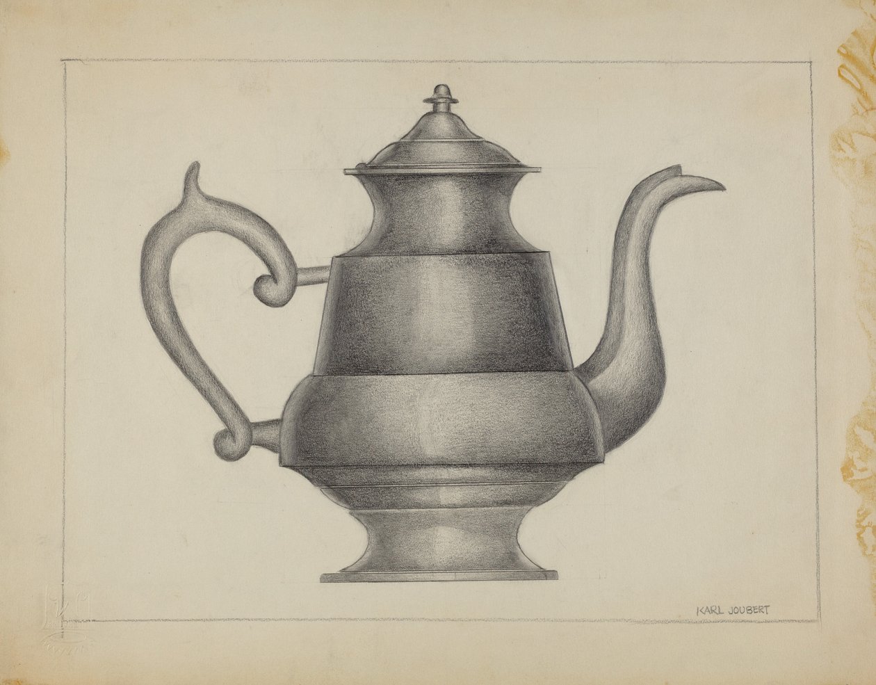 Zinnteekanne von Karl Joubert