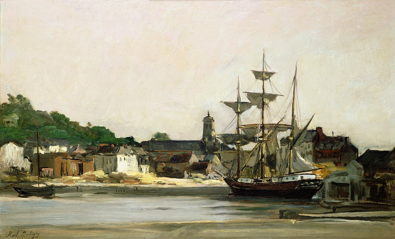 Der Hafen von Honfleur von Karl Pierre Daubigny