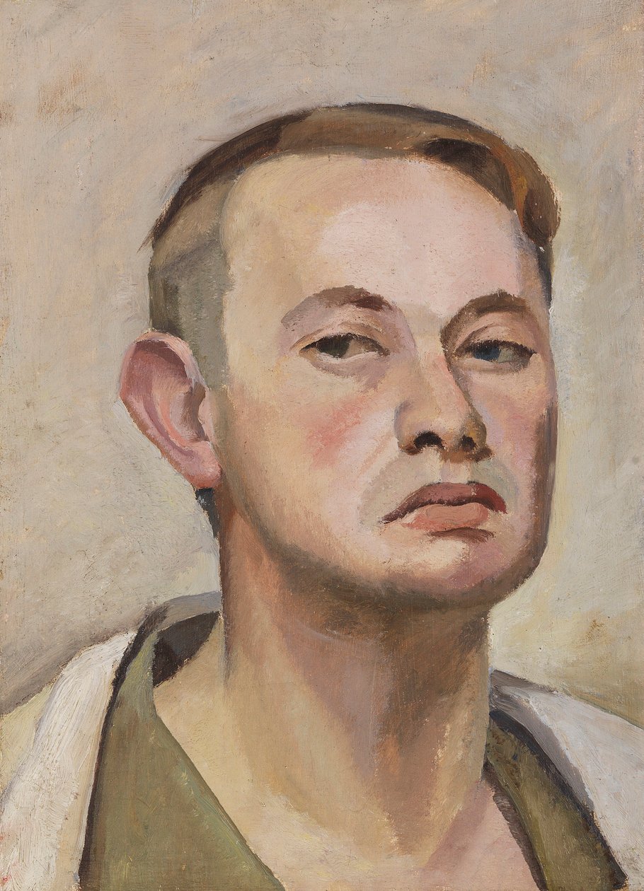 Selbstporträt, um 1925 von Karl Tratt