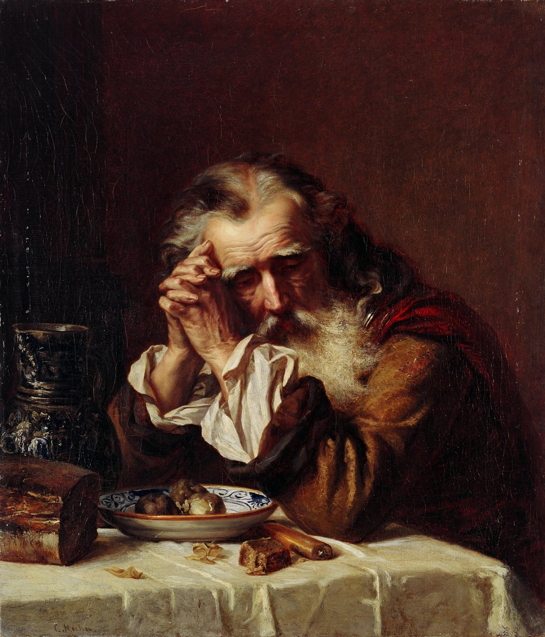 Kopf eines alten Mannes von Karlis Fridikh Huns