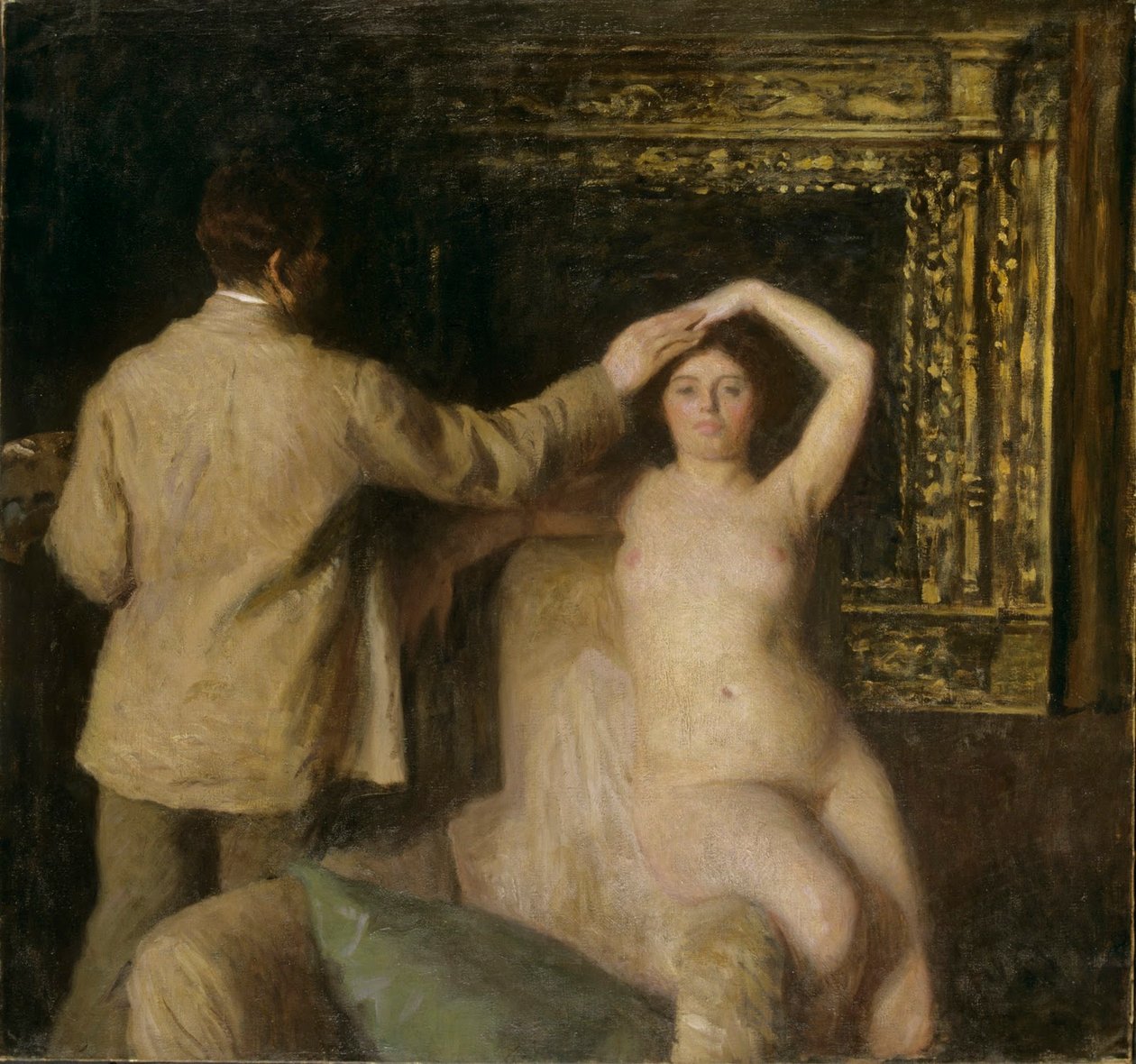 Maler und Modell von Károly Ferenczy