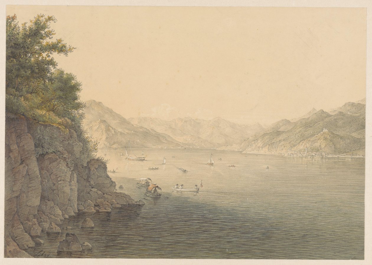 Varenna am Comer See von Karoly Lajos Libay