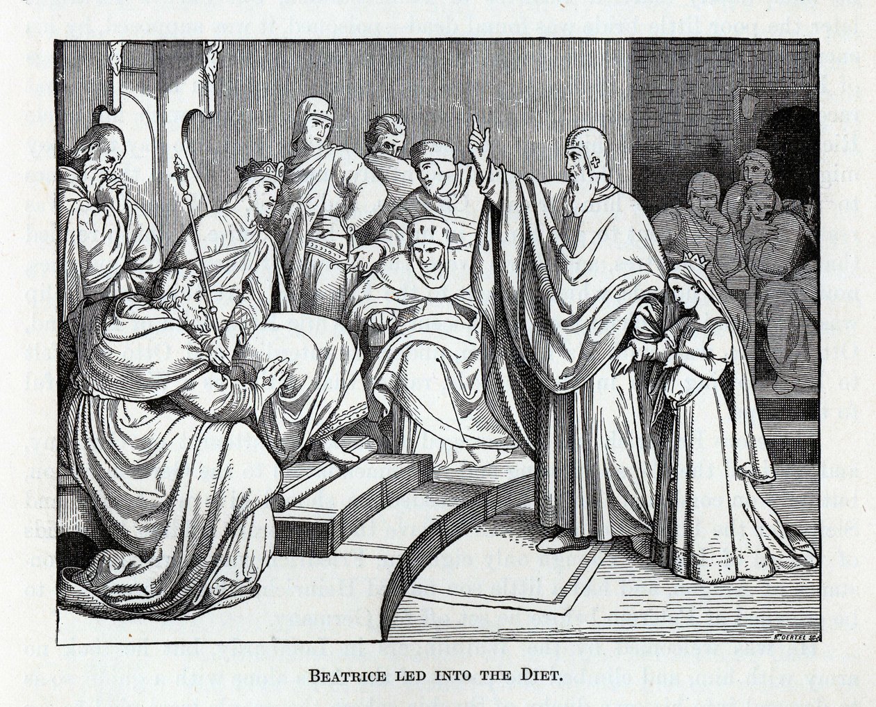 Beatrice wird in den Reichstag geführt, 1882 von Kaspar Oertel