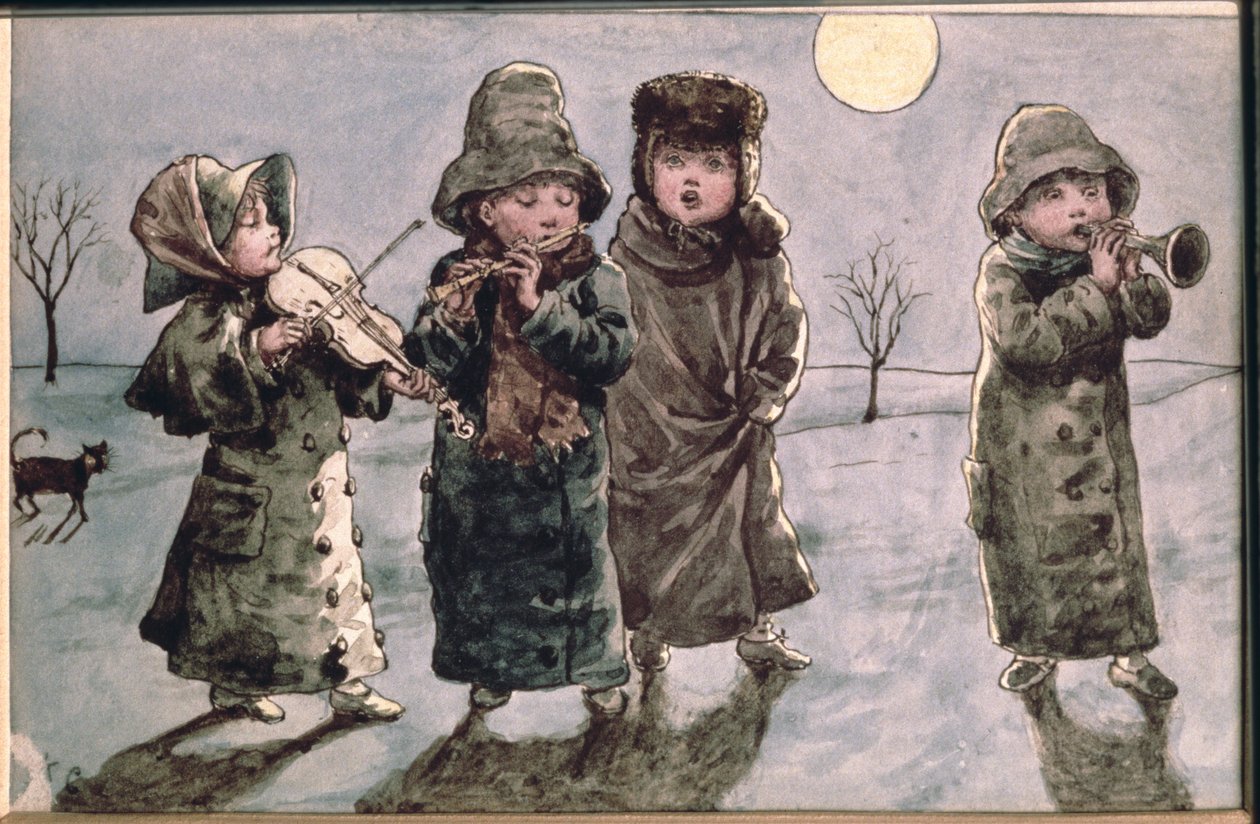 Weihnachtsliedersingen von Kate Greenaway