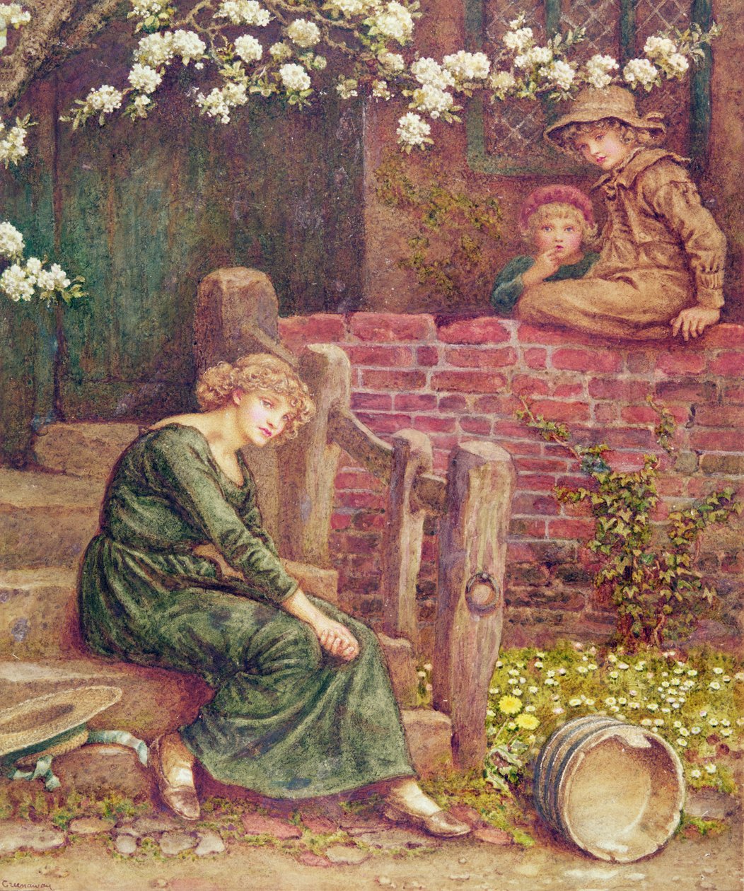 Die Fabel vom Mädchen und ihrem Milchkännchen von Kate Greenaway
