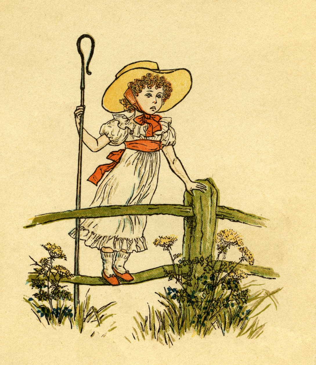 Little Bo-peep hat verloren von Kate Greenaway