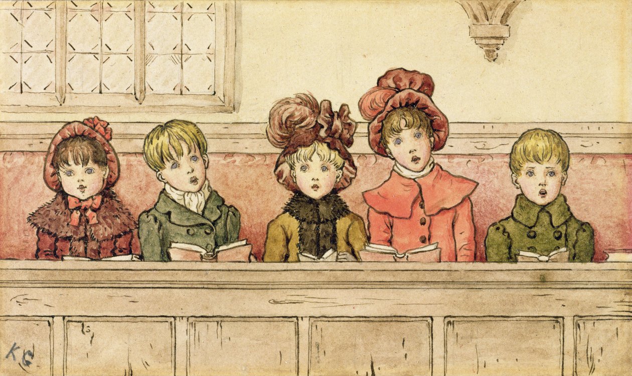 Singen in der Kirche von Kate Greenaway