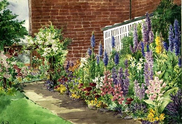 Die Blumenrabatte von Kate Rogers