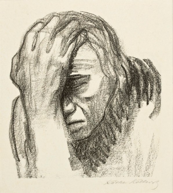 Frau beim Nachdenken von Käthe Kollwitz