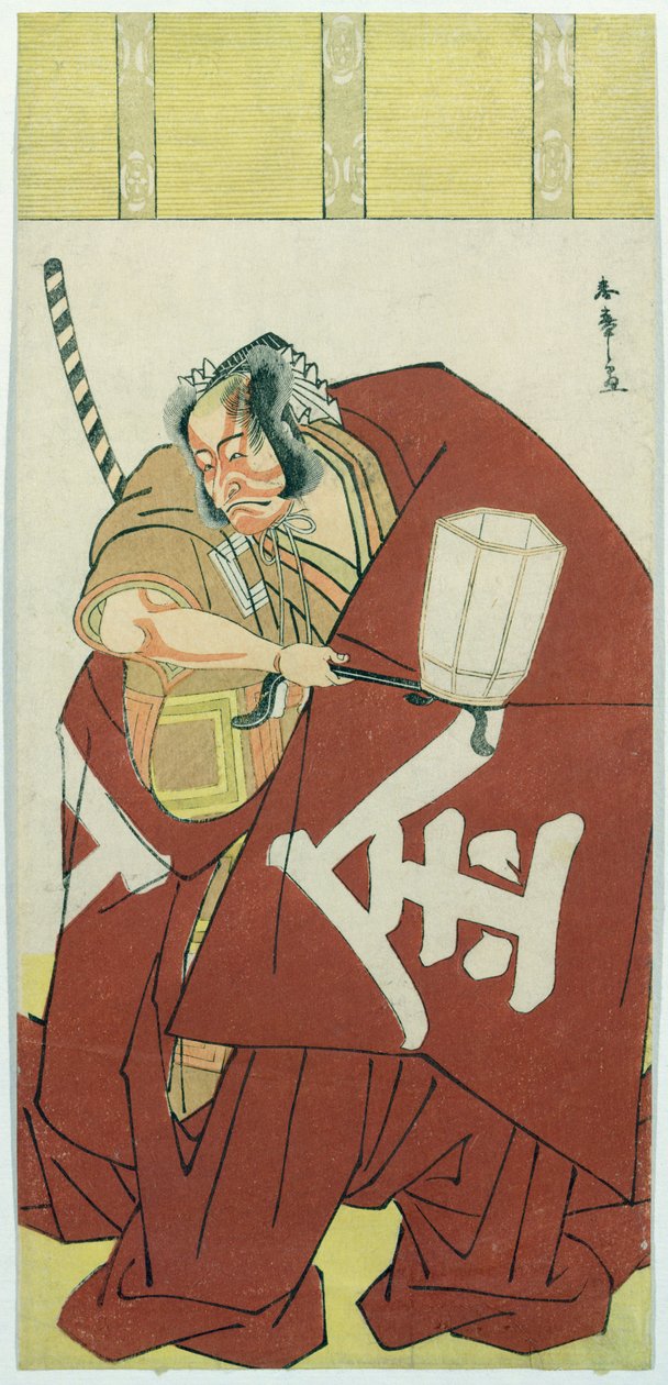 Danjuro in der Rolle von Sakatano Kintoki (Farbholzschnitt) von Katsukawa Shuncho