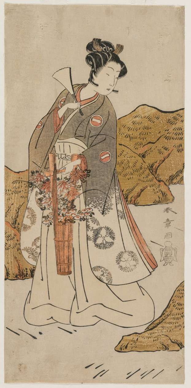 Ichikawa Monnosuke II als Tempelseite von Katsukawa Shunsho