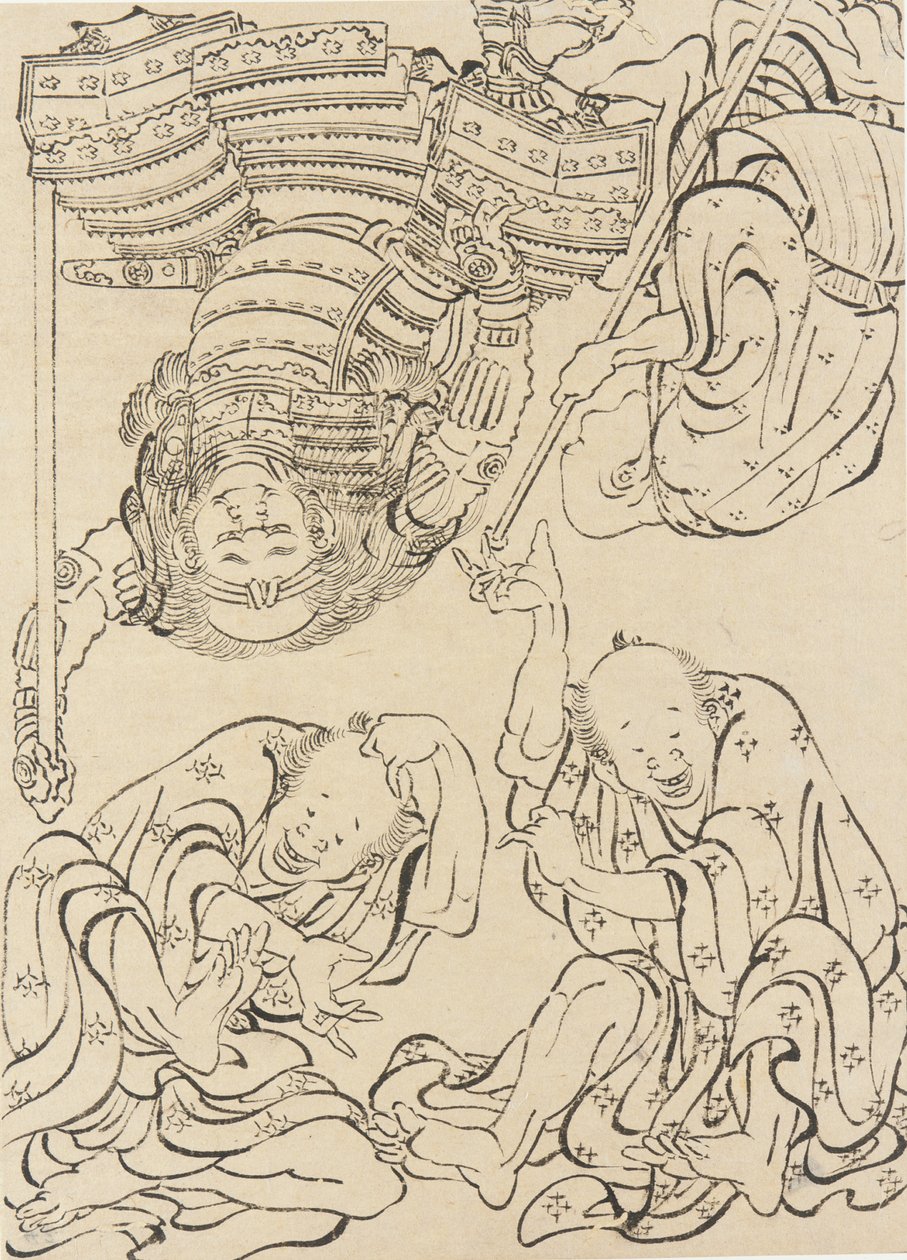 Verschiedene Figuren von Katsushika Hokusai