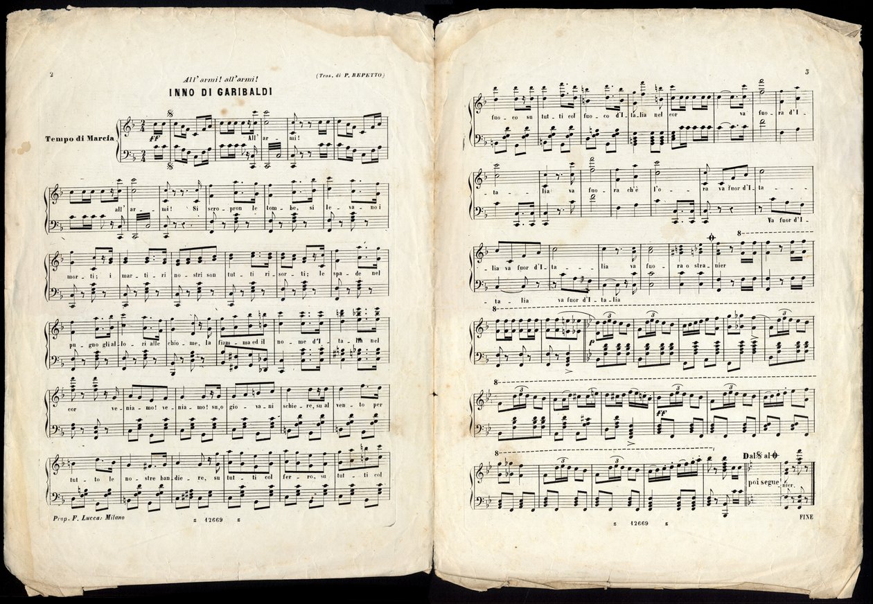 HYMNUS AN GARIBALDI, Ende des 19. Jahrhunderts von Alec Hunter